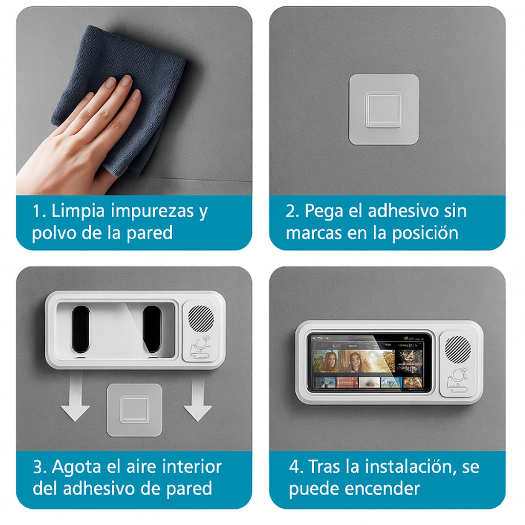 Waterproof Phone Holder con Altavoz Bluetooth | HydroBox Case